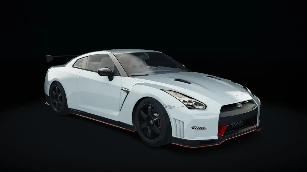 Nissan GT-R NISMO in the Pearl White livery