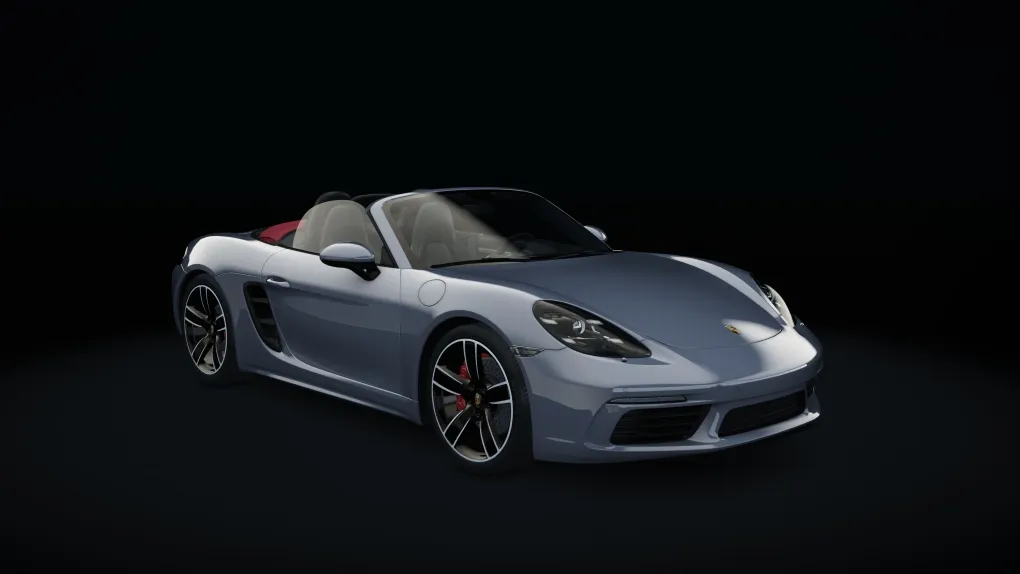 Porsche 718 Boxster S in the GT Silver Metallic livery