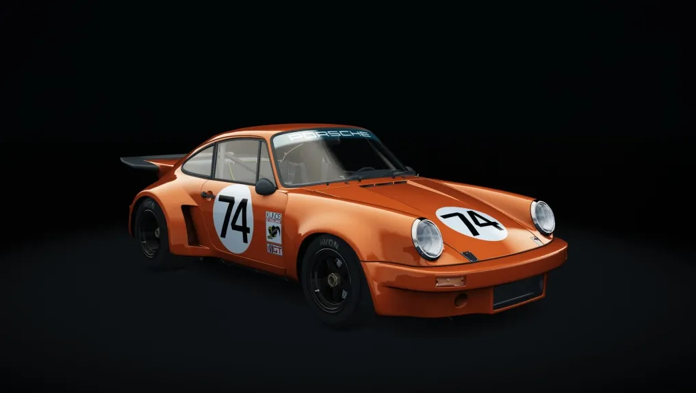 Porsche 911 Carrera RSR 3.0 in the IMSA 74 livery