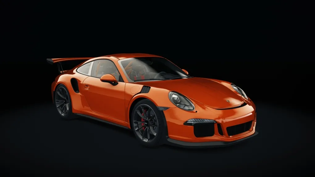 Porsche 911 GT3 RS in the Lava Orange livery