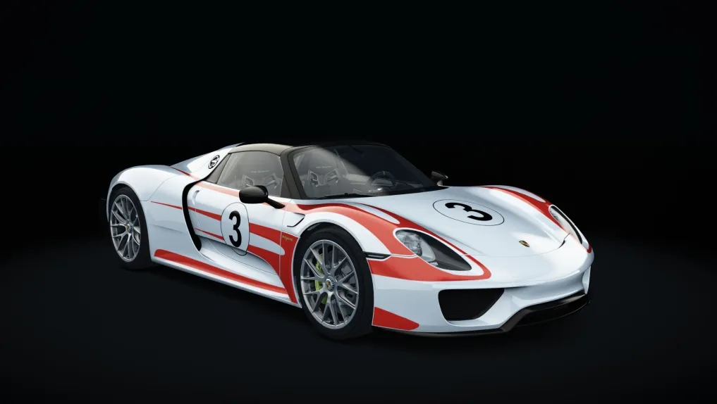 Porsche 918 Spyder in the Salzburg Racing livery