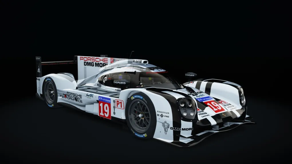 Porsche 919 Hybrid 2015 in the Le Mans 2015 #19 livery