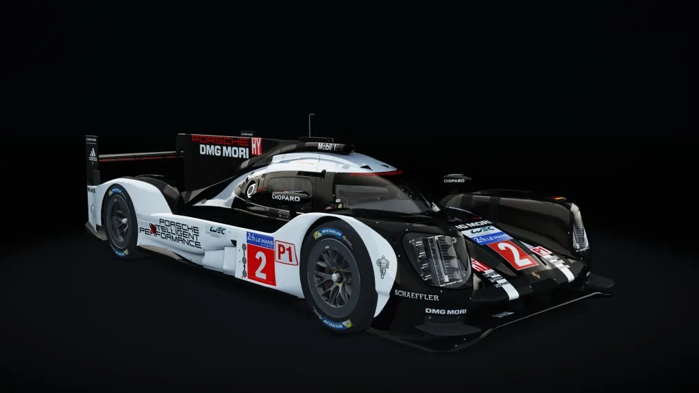 Porsche 919 Hybrid 2016 in the Le Mans 2016 #2 livery