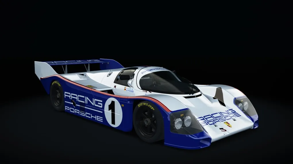 Porsche 962 C Short Tail in the Racing 1 livery
