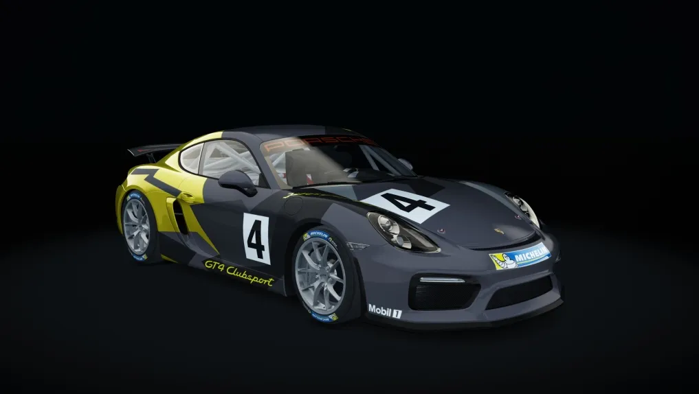 Porsche Cayman GT4 Clubsport in the Clubsport livery
