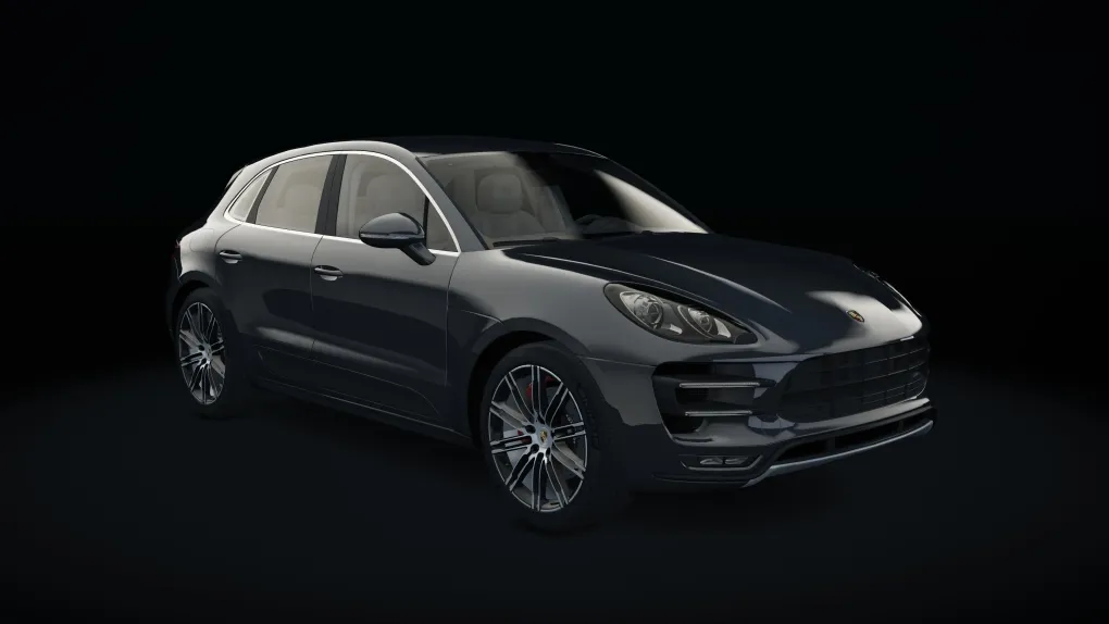 Porsche Macan Turbo in the Agate Grey Metallic livery