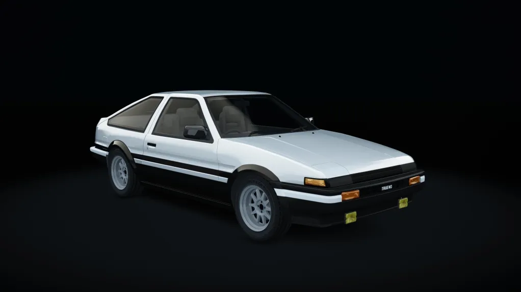 Toyota AE86 in the White livery