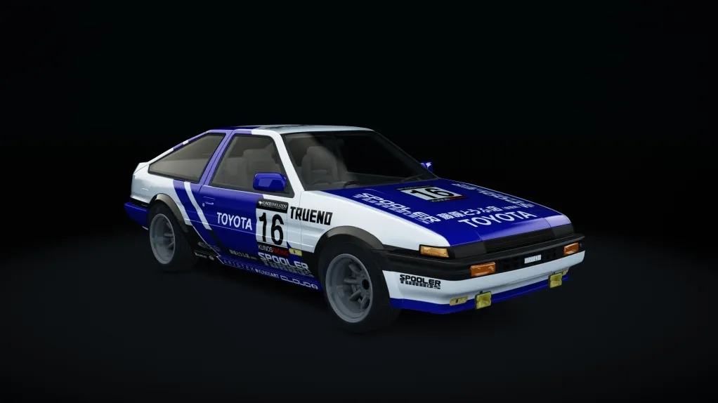 Toyota AE86 Tuned in the Spooler 16 livery