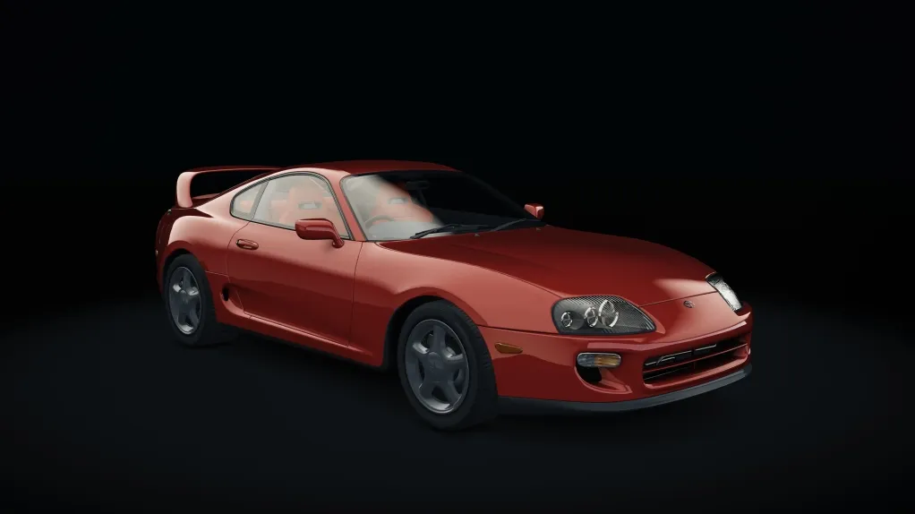 Toyota Supra MKIV in the Super Red livery