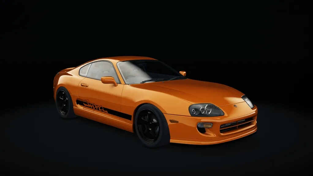 Toyota Supra MKIV Drift in the Orange livery