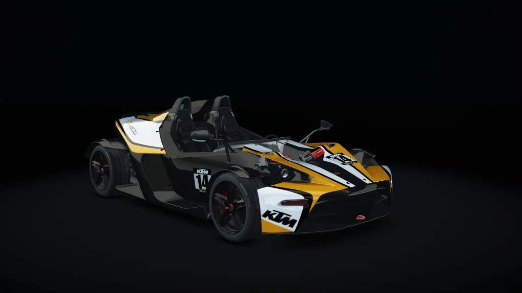 KTM X-Bow R in the Orange 14 livery
