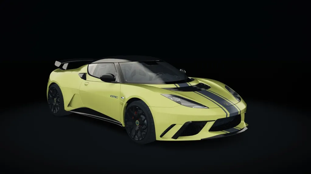 Lotus Evora GTE in the Yellow livery