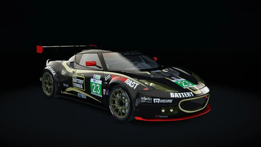 Lotus Evora GX in the Battery Tender livery