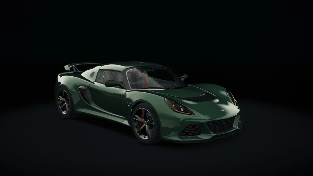 Lotus Exige S in the Racing Green livery