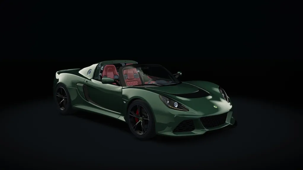 Lotus Exige S roadster in the Racing Green livery