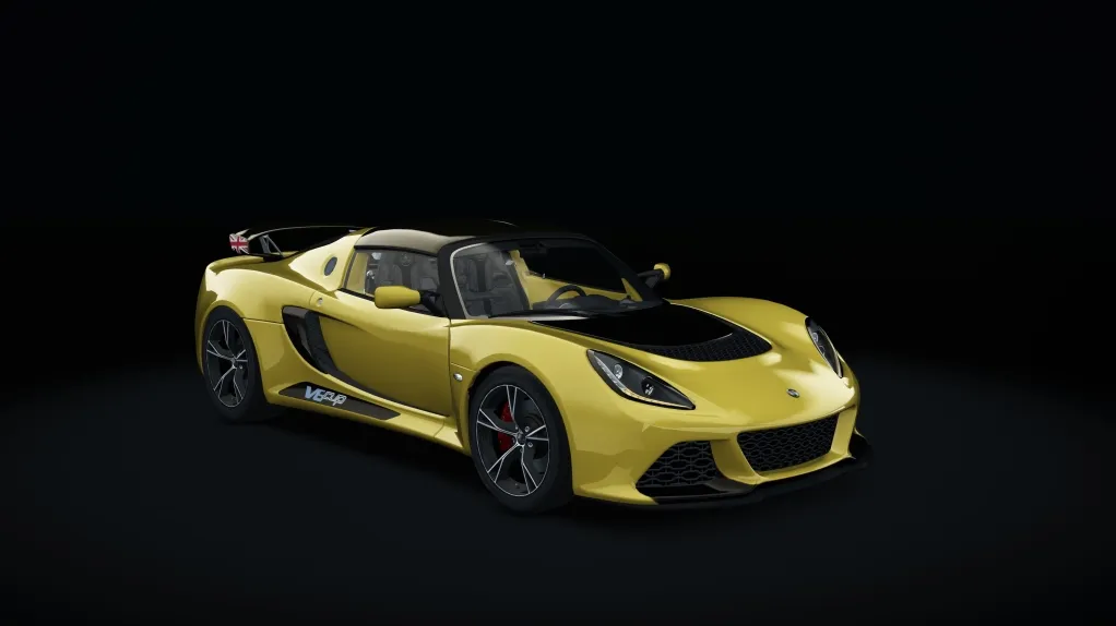 Lotus Exige V6 CUP in the Solar Yellow livery