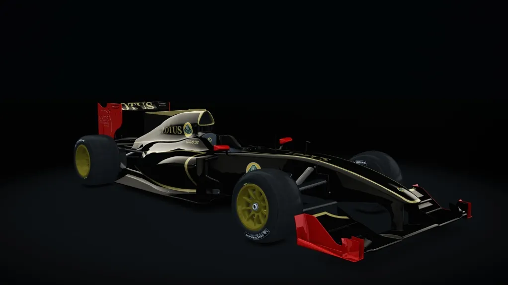 Lotus Exos 125 in the Lotus livery