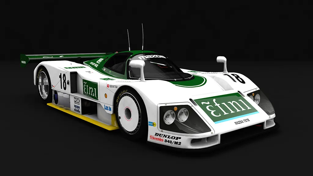 Mazda 787B in the Efini livery