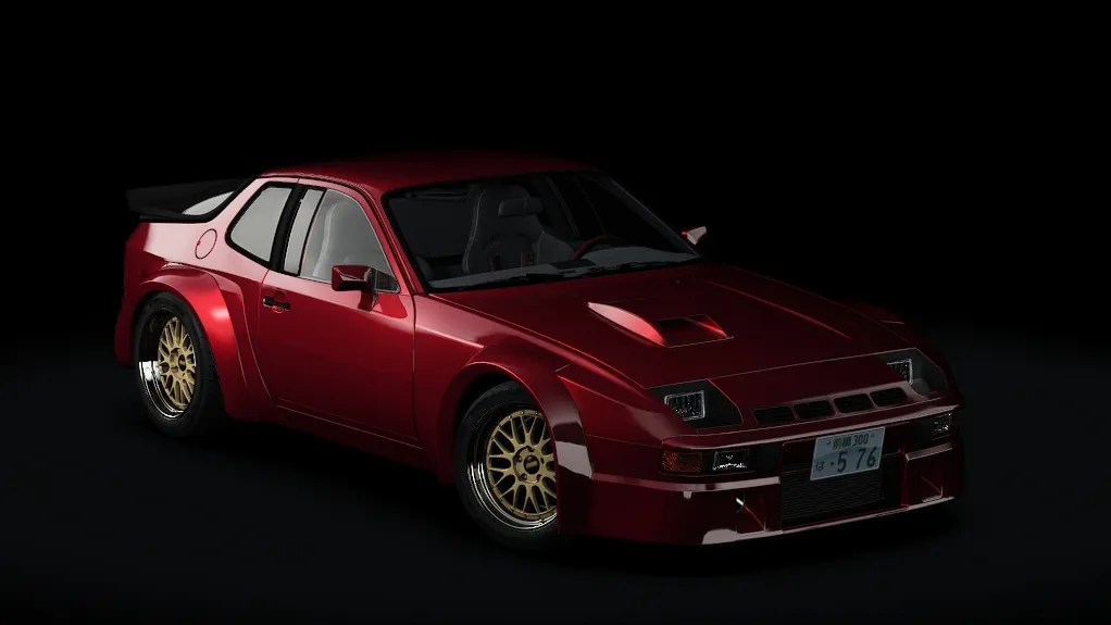 Porsche 924 Carrera Tuned - "The Yamainu" in the Soul Red livery