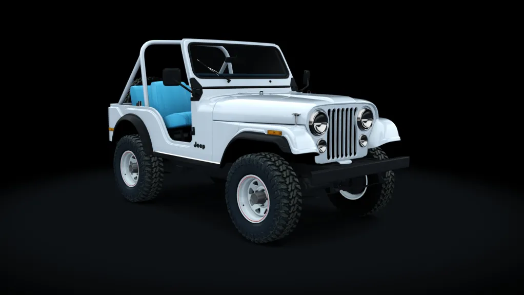 Jeep CJ-5 in the Alpine White livery
