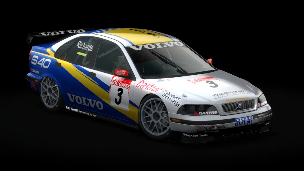 Volvo S40 BTCC in the ATCC 99 #03 livery