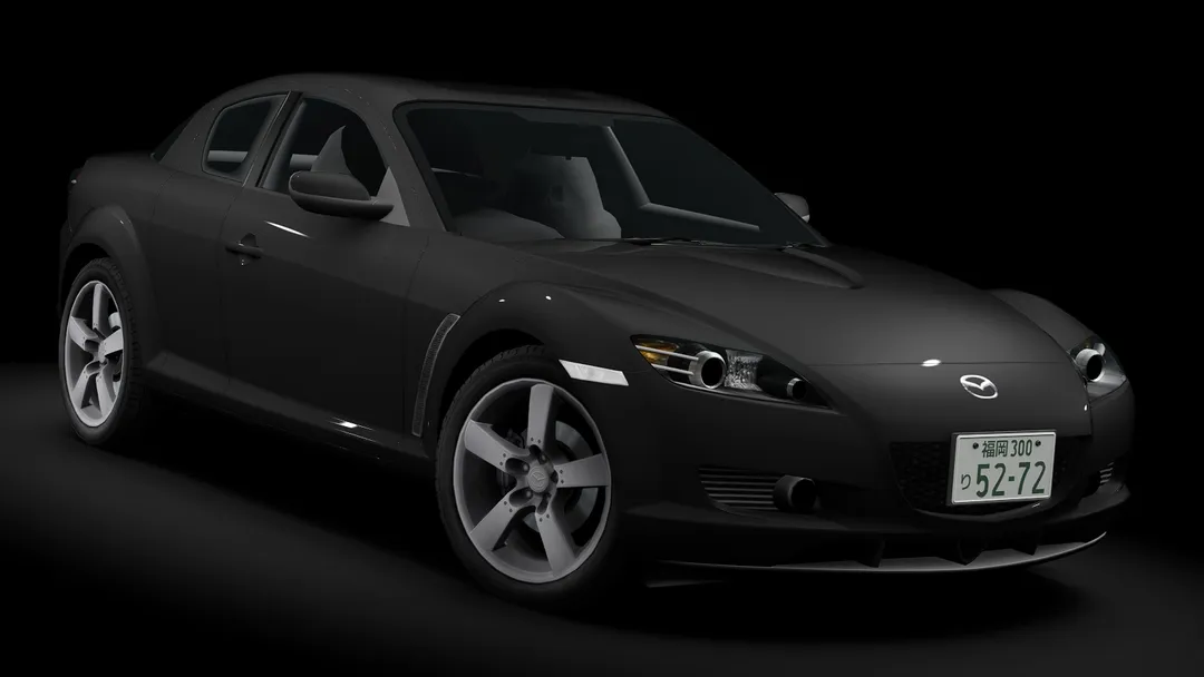 τraffic Japan | Mazda RX-8 SE3P in the Brilliant Black livery