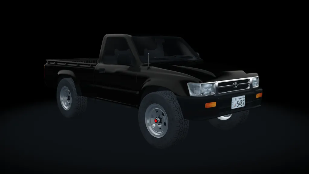 Toyota Hilux 1992 4AGE swap in the Black livery