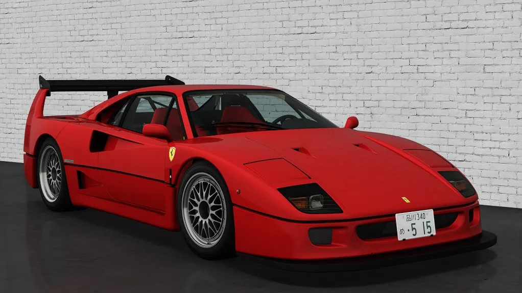 Ferrari F40 Custom in the Rosso Corsa livery