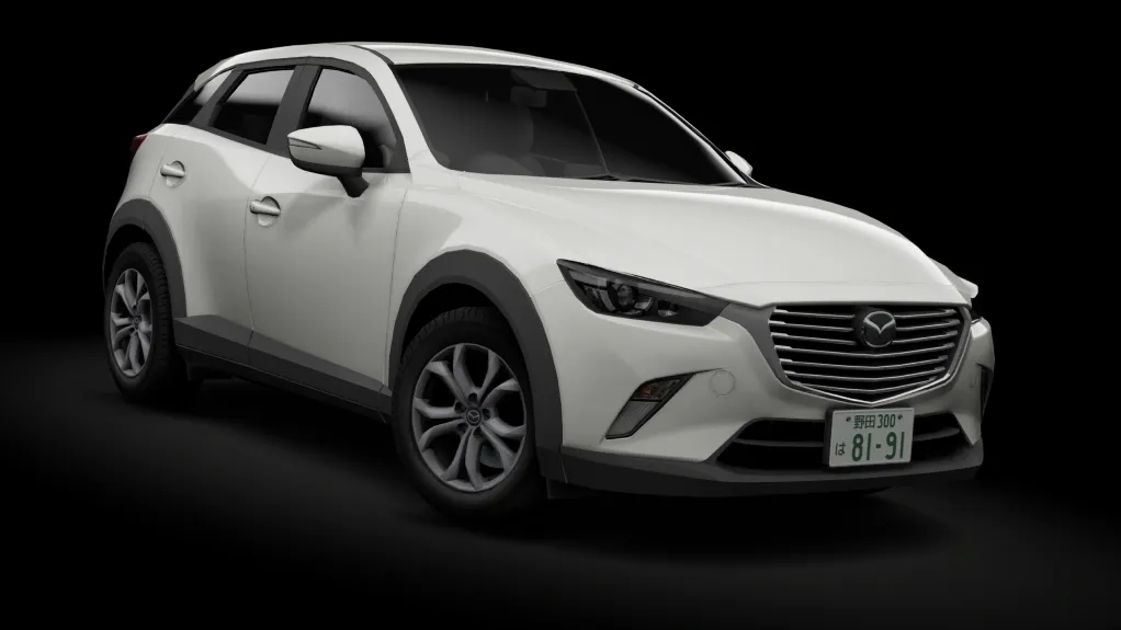 τraffic Japan | Mazda CX-3 DK5AW in the Arctic White Solid livery
