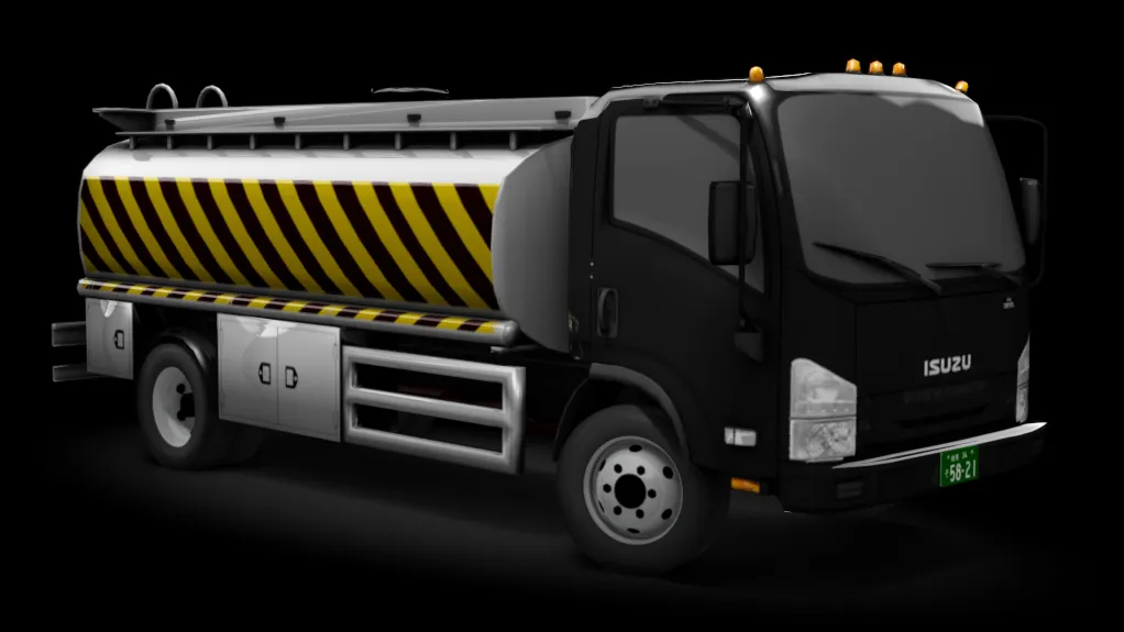 τraffic jp - Isuzu NPR Tanker in the Black livery