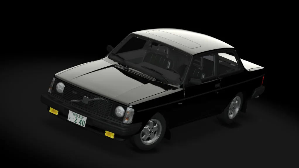 Volvo 240 Turbo Stock in the black livery
