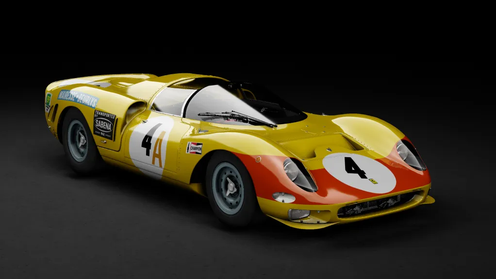 WSC60 Ferrari 365 P2 Drogo in the 4 - Kyalami 9 Hours 1966 livery