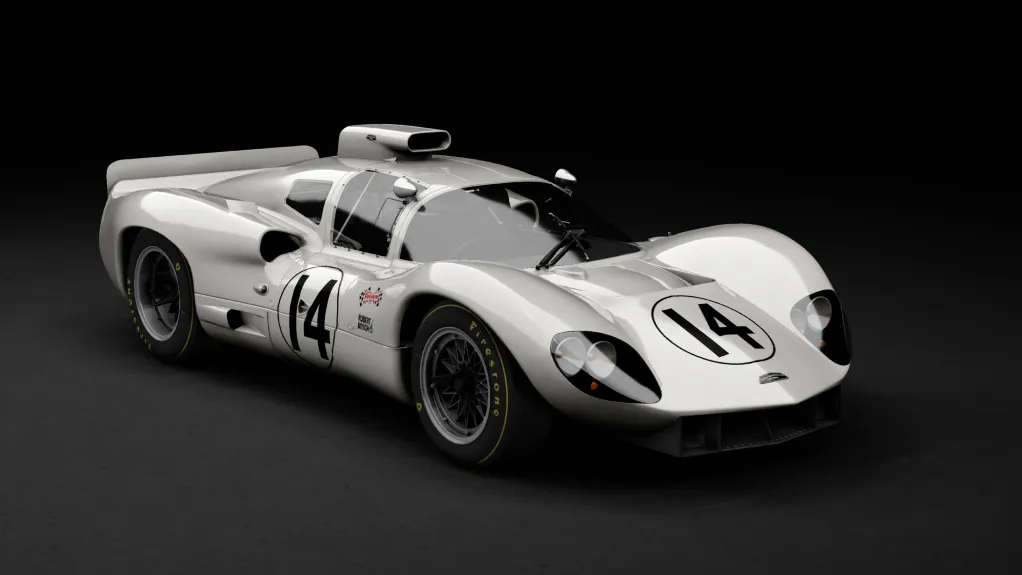 WSC60 Chaparral 2D 427ci in the 14 - Daytona 24 Hours 1967 livery