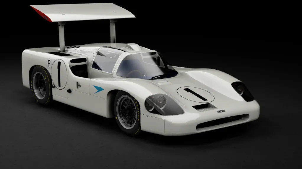 WSC60 Chaparral 2F in the 1 - BOAC 500 1967 livery