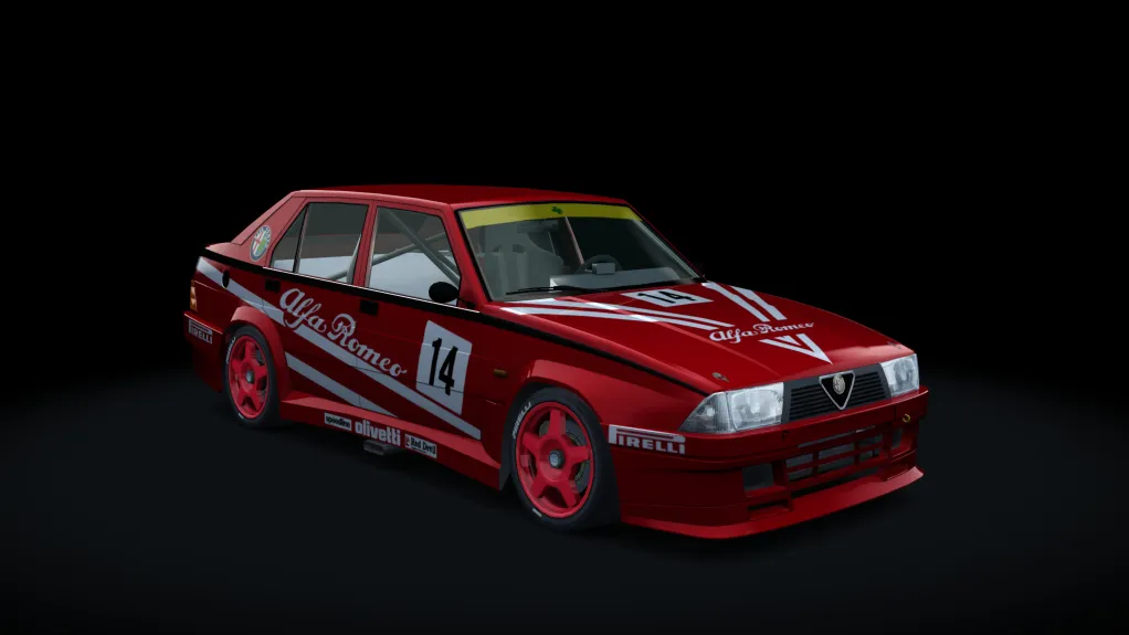 WTCC 1987 ALFA ROMEO 75 TURBO in the Alfa Corse 14 livery