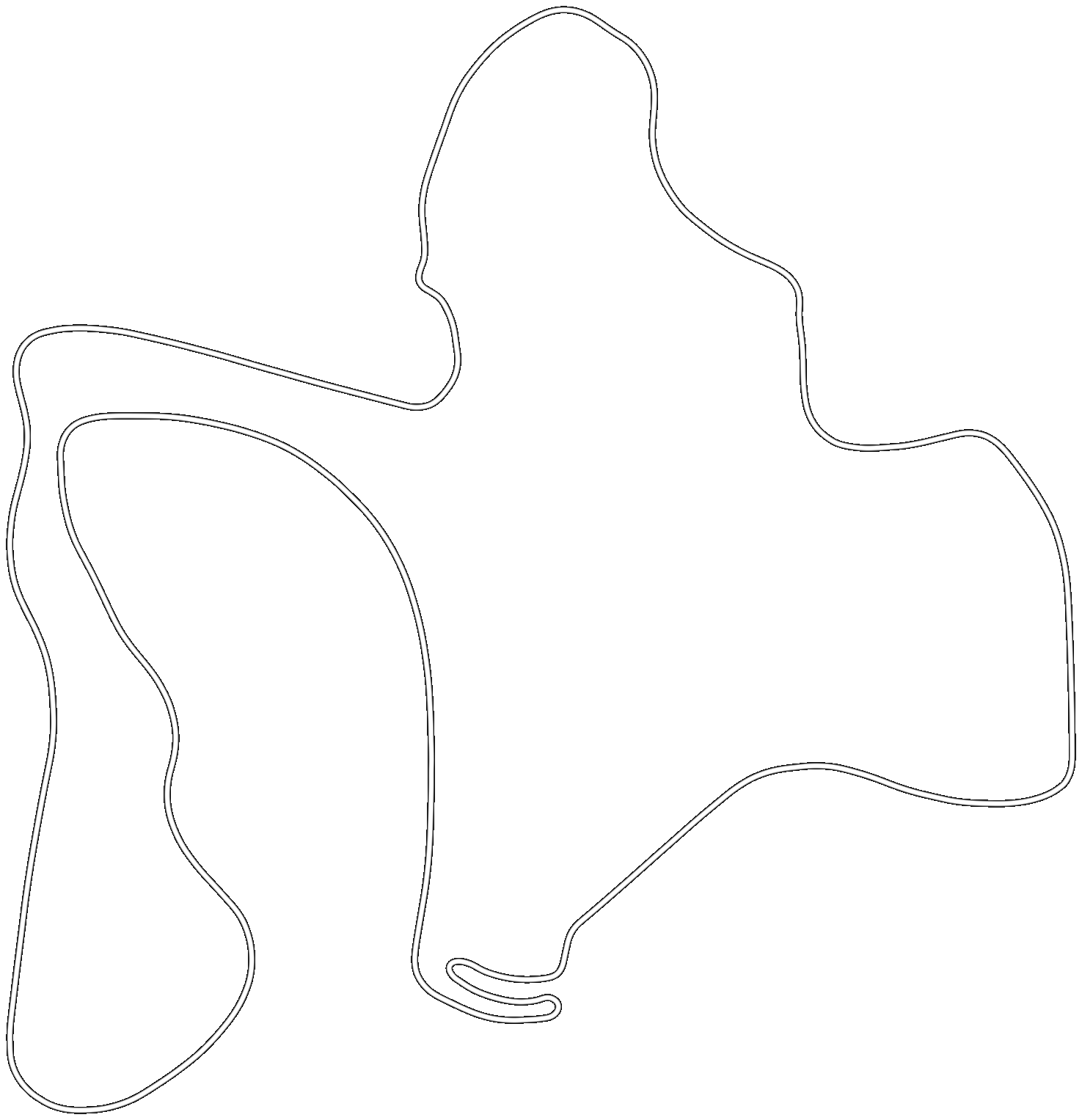 Track map with car positions